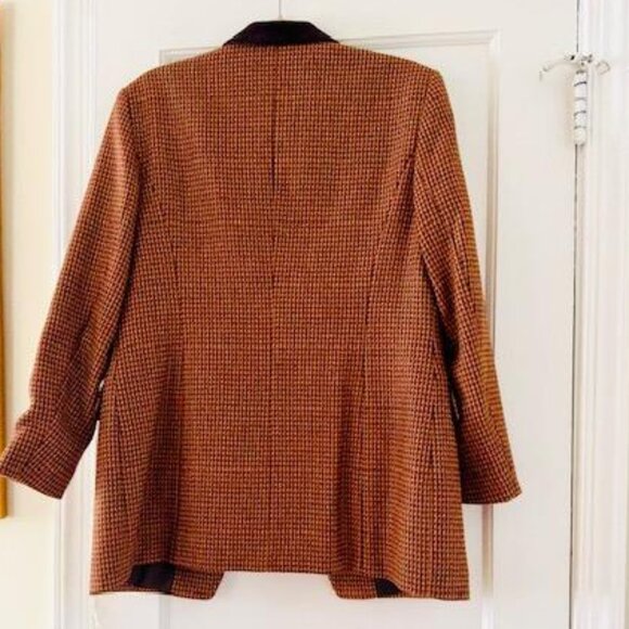 Vintage Monti Wool Tweed Checked Blazer Preppy Academia Autumn - Picture 3 of 10